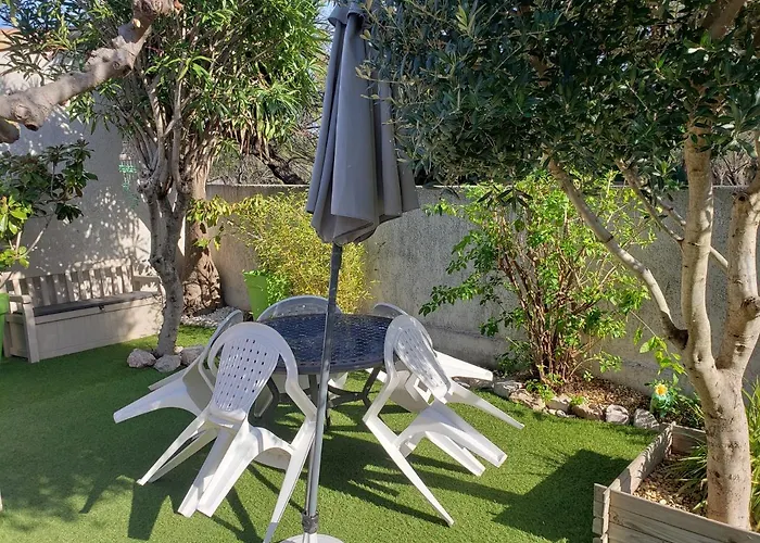 Reve Bleu, Maison T3 Frontignan Plage Avec Jardin, Mer A 250M, Clim & Parking